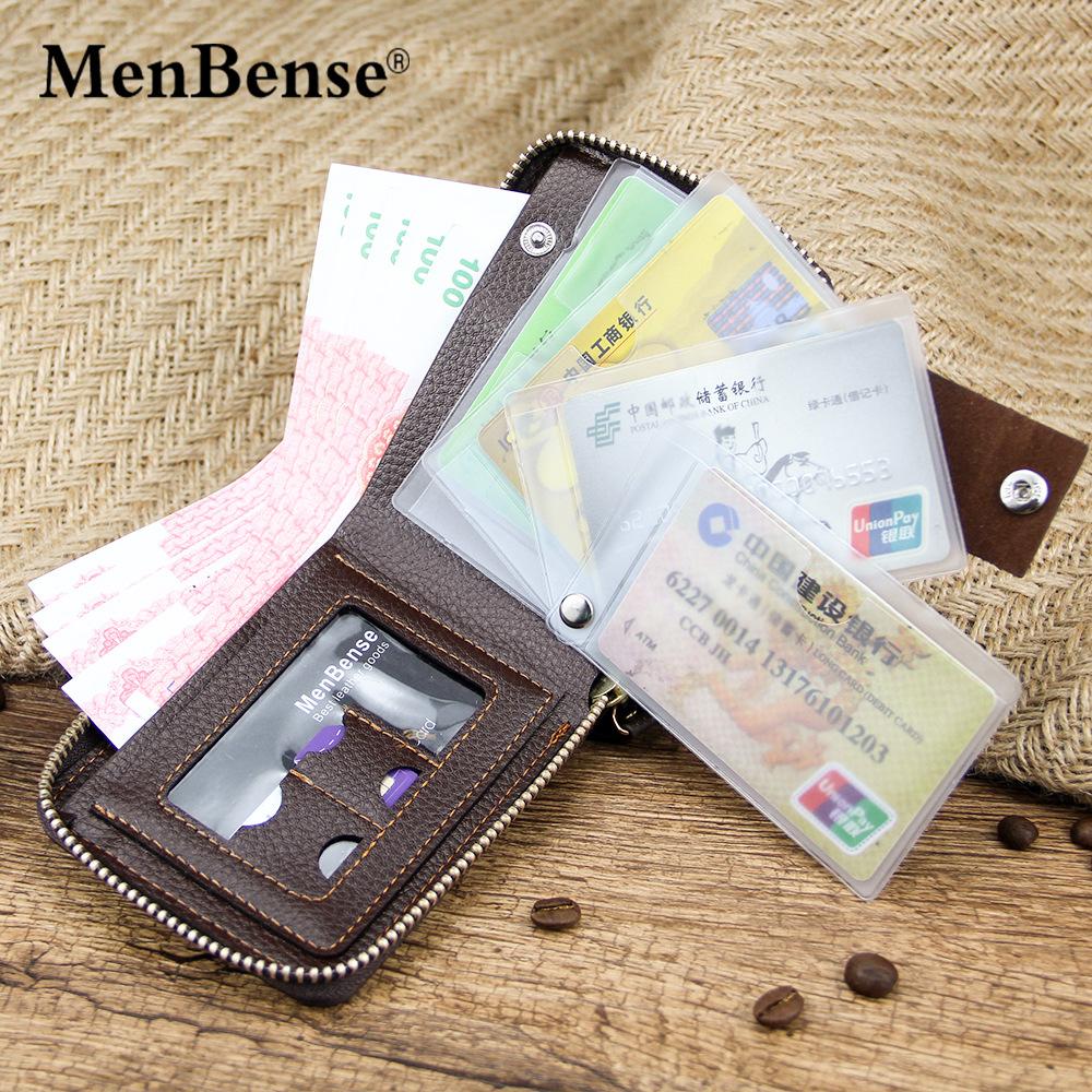 MENBENSE 404-M102 DOMPET LIPAT ZIPPER SLETING PRIA TEBAL KULIT PU KILAT