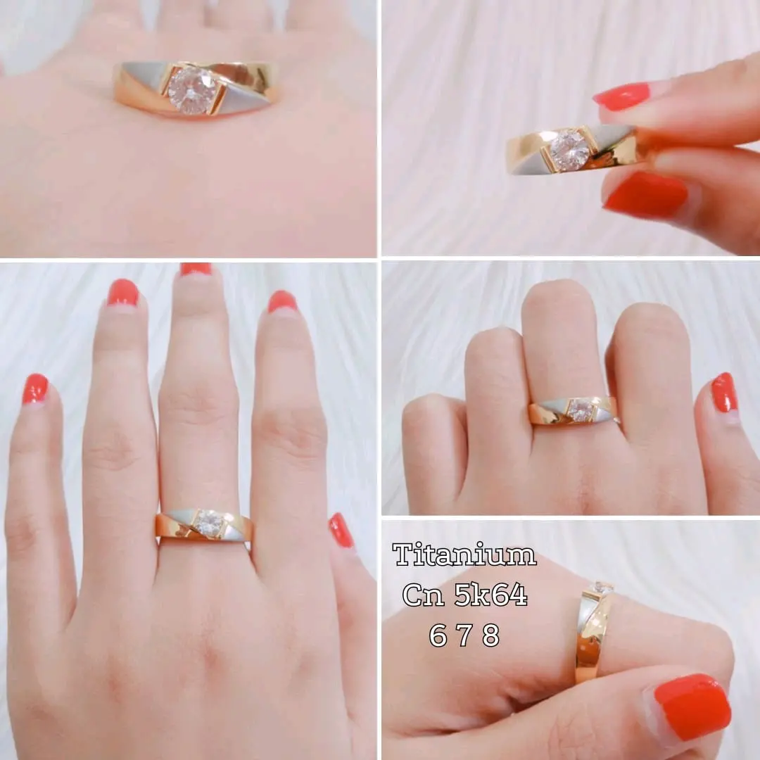 Cincin Kawin Titanium Wanita Free Box