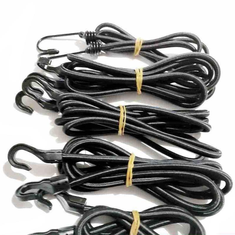 Dây Sốc Bungee Đàn Hồi, Chịu Lực, Có Chiều Dài 1m / 1.5m / 2M, Dây Đeo, Móc Nhựa Co Giãn, Thích Hợp Cho Ô Tô, Hành Lý, Lều, Kayak, Thuyền, Cano, Xe Đạp, Dây Buộc 4