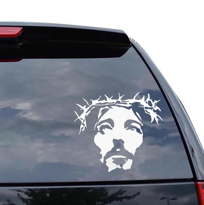 Sticker Mobil Cutting Vinyl Reflektif Siluet Yesus Kristen - Shop ...
