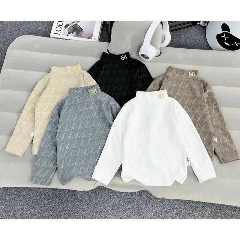 [Áo giữ nhiệt] hot hit cho bé trai bé gái chất liệu nỉ nhung 2 mặt cổ 3 phân logo thêu từ 9kg đến 47kg
