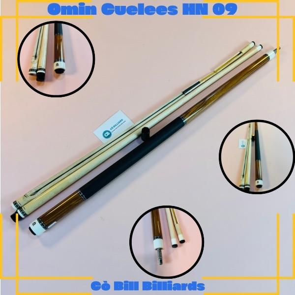 cơ bida lỗ omin cuelees HN 09 ( ngọn mộc công nghệ có carbon xuyên tâm ) ( tặng kèm 9 món pk và sách bida cơ bản ) Sport Nam Cacbon