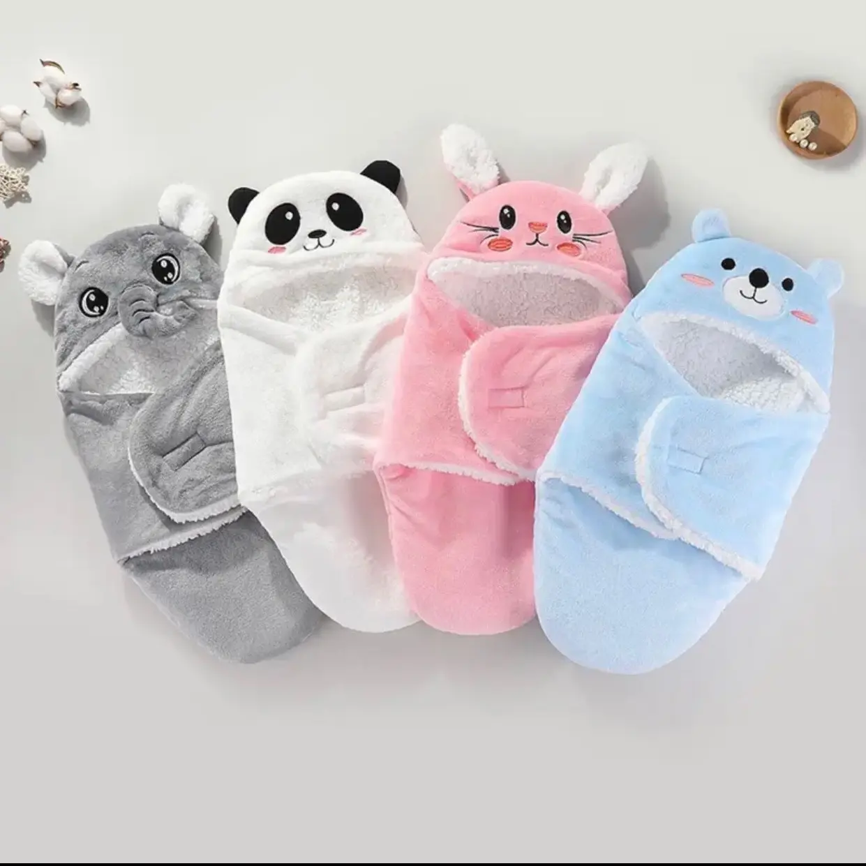Ủ kén mùa đông cho bé,  Trẻ sơ sinh  từ 0-6 tháng Vải Mềm Chống nhăn Cho Bé Nhộng Chũn Gối Ngủ