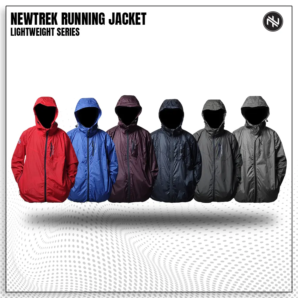 Newtrek Jaket Parasut Outdoor - Lightweight Sport Series Jaket Olahraga Unisex Ringan jaket pendaki gunung