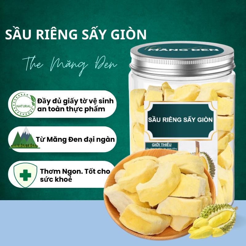 Sầu Riêng Sấy Giòn Nguyên Chất 100g The Măng Đen Đặc Sản Măng Đen Kon Tum