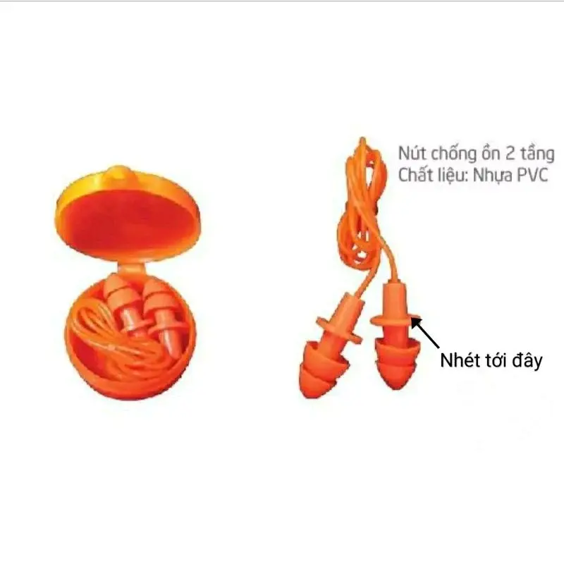 Set 3 nút nhét tai mềm chống ồn có hộp. 1