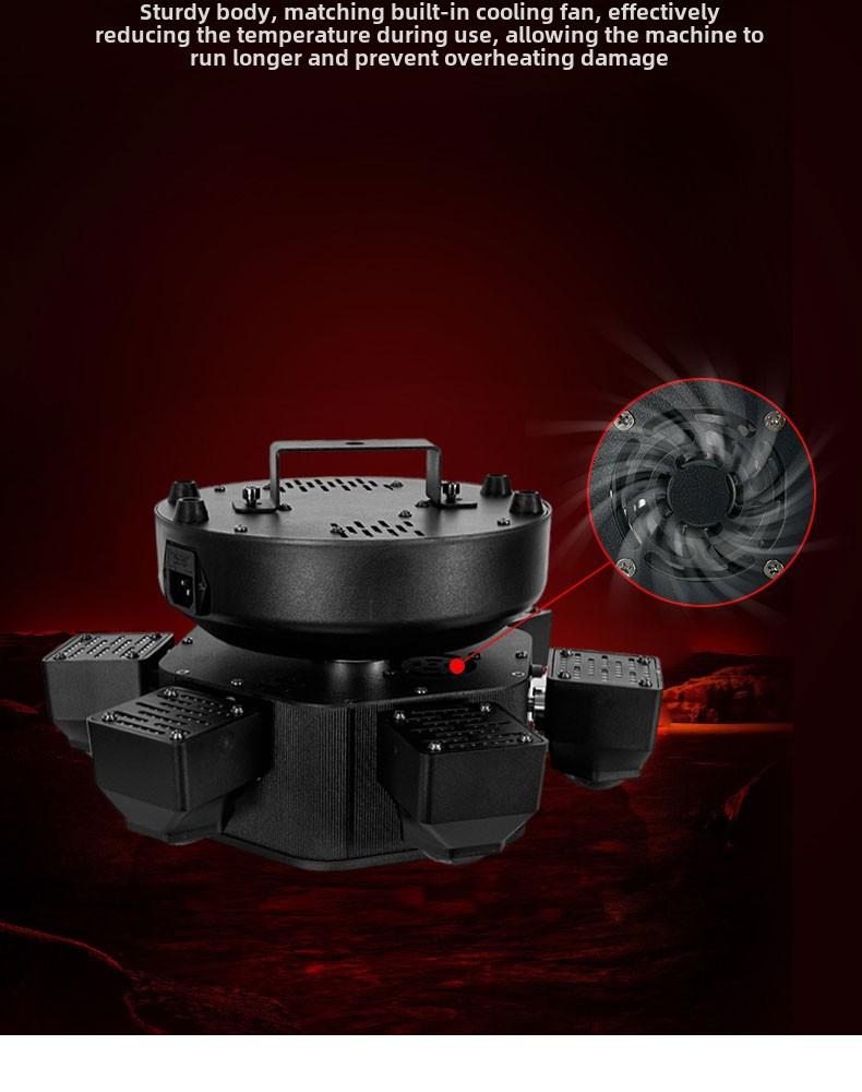 Product Introduction of 5-in-1 Stage Light Rotating Beam Light Remote Control Home KTV Atmosphere Light Sound Control Bar Flashing Disco Light 11