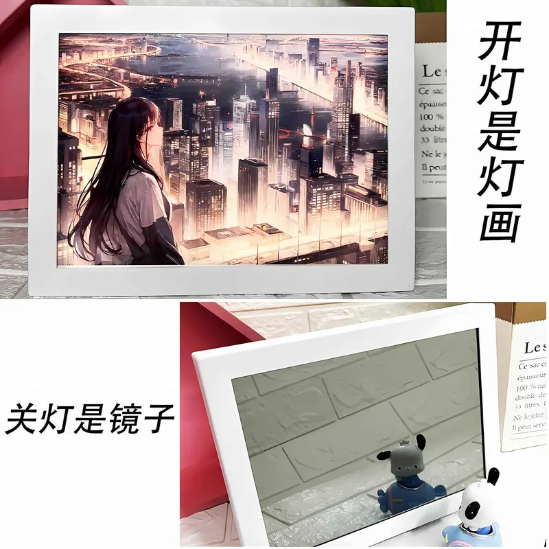 Đèn Gương Tùy Chỉnh Hình Ảnh, Quà Sinh Nhật Cho Bé Gái, Bạn Gái Và Bé Trai, Thiết Kế Độc Đáo Cao Cấp, Đèn Trang Trí Hiếm Tranh, Có Thể Tùy Chỉnh 7