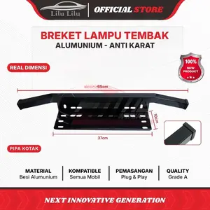BREKET BRECKET LAMPU TEMBAK SOROT di Plat Nomor Mobil