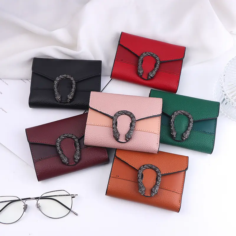 Ví Nữ, Thời Trang, Ví Ngắn, Ví Tiền Xu Mini, Túi Tiền Nữ, Túi Đựng Thẻ, Túi Cầm Tay Nữ, 1 Cái
