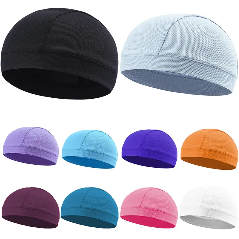 Summer Breathable Cooling Caps Helmet Liner Anti-UV Anti-Sweat Wicking Cycling Running Motorcycle & Riding Under Hard Hat Liner