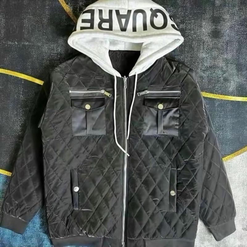 Áo Trần trám nam mũ nỉ đen/trắng - size 35-75kg - Có Túi, Menswear aokhoac áo phao Jacket khoác 3