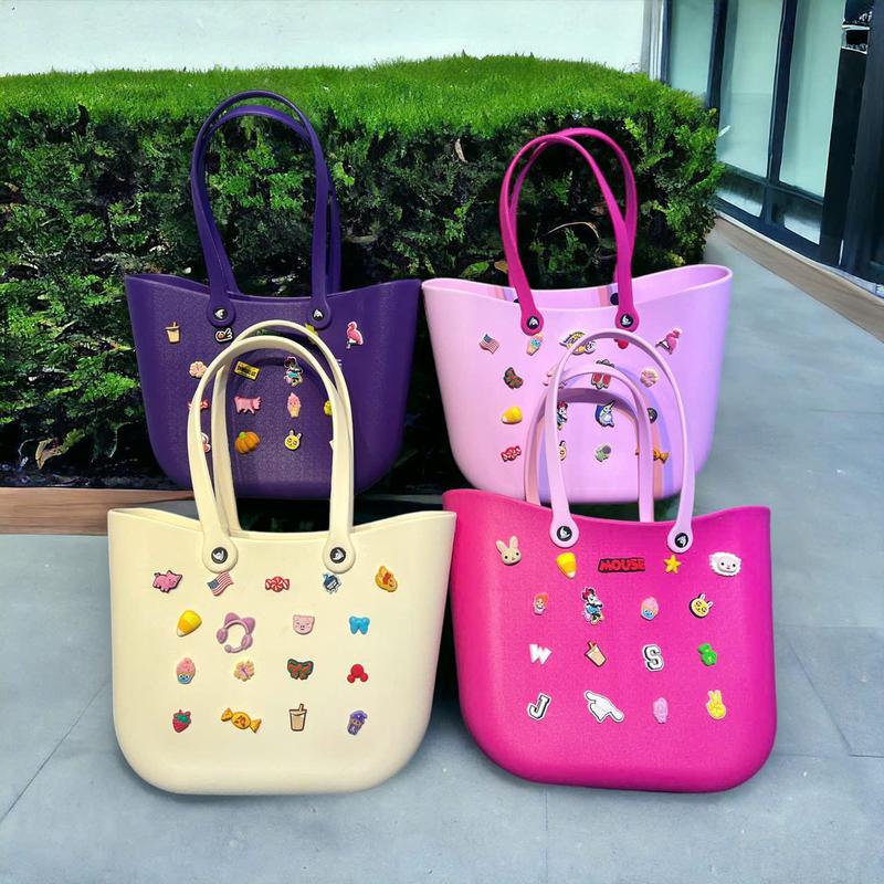  Túi Lớn 33x25x10  Tặng 17 Ticker Ngẫu Nhiên  Túi Sách Đi Biển Đi Chơi Đi Du Lịch Đi Tập TIPONO 5 Màu Siêu Xinh Tặng FULL Chram Ngẫu Nhiên HotTrend 2024 Bag Nữ Tote Chữ Nhật Nhung 