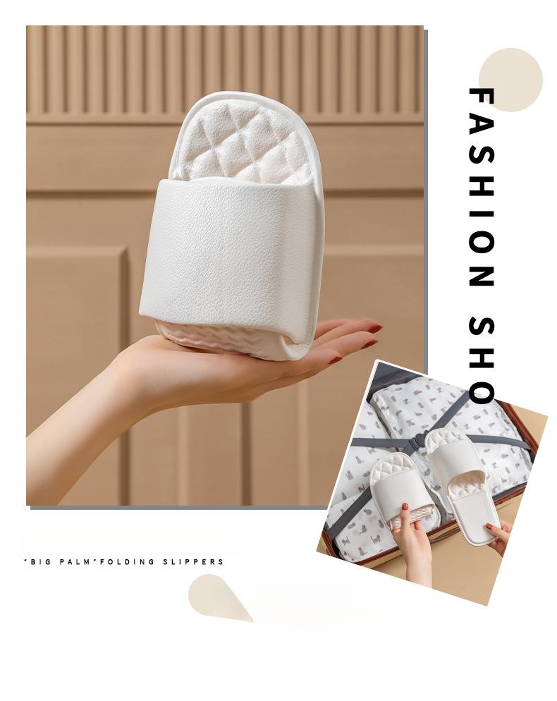 Product Introduction of New Folding Slippers Women's Indoor Slippers Home Non-Slip Eva Portable Travel Slippers 10
