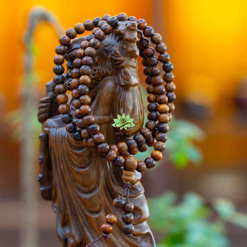 Vòng Gỗ 108 Hạt Bách Xanh Chìm Vip - Phụ Kiện Nam Nữ