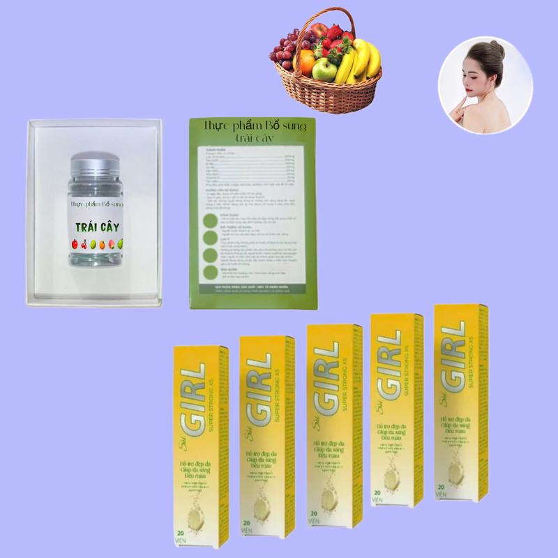 [ Combo Kết hợp ] Viên Uống Trái Cây TMTH bổ sung vitamin trái cây  + 5 tuýp sủi bản vàng PHIÊN BẢN MỚI  thực phẩm chăm sóc sắc đẹp 4