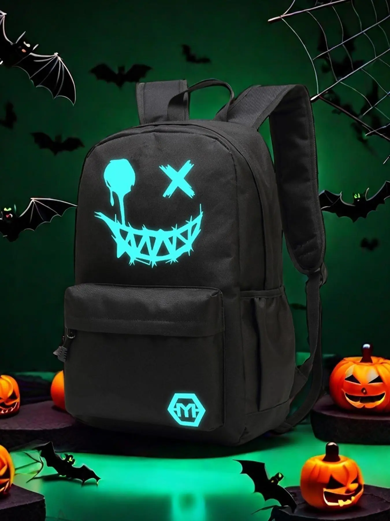 Glow in The Dark Backpack, Waterproof Casual Large Capacity Backpack with Adjustable Strap, Fashionable Backpack for Men & Women for Daily Use