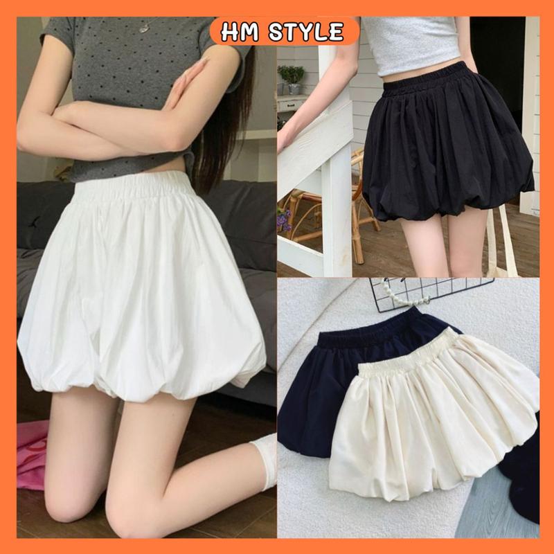  Chân váy xoè dáng bí phồng cạp chun có quần bảo hộ CV45 