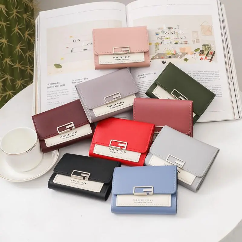 BISA COD D5044 Dompet Kecil Wanita / Dompet Lipat Wanita Korea / Dompet Gaya Wanita Kartu 2