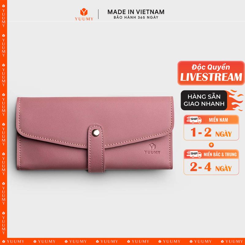 (Độc quyền livestream) Ví Yuumy ( Thời trang nữ kiểu cầm tay dáng dài - Ví da Seasand YV47 )