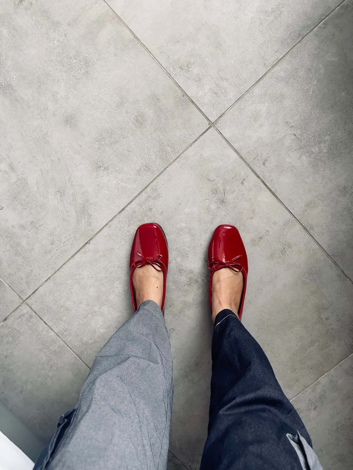 Raitalexander - Anna Red Flatshoes