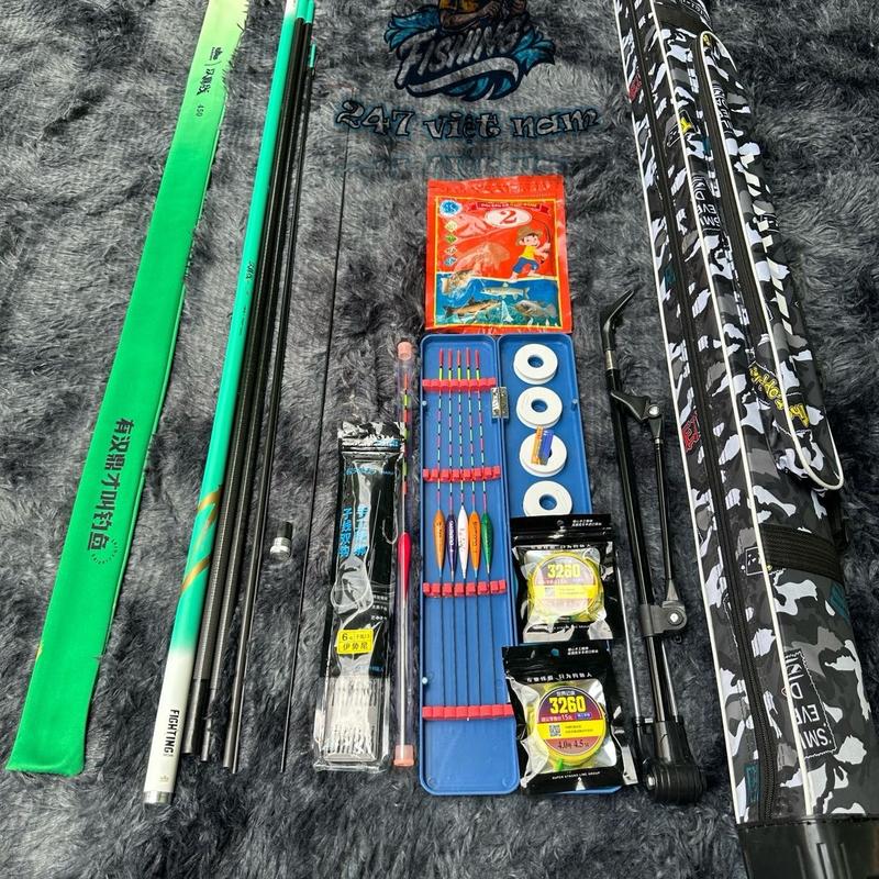Combo Cần câu tay Handing Hoàng Vũ 5H - TH2 Chất Lượng Đi Câu Bắt Cá Fishing Câu Cá Đồ Câu Fishing 247 Việt Nam Carbon