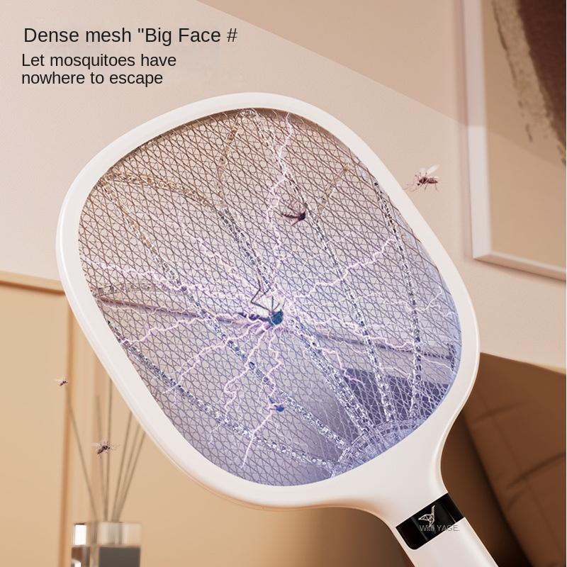 Household Rechargeable Electric Mosquito Swatter Outdoor Electric Shock Handheld Pest Killer Swatter Electronic Mosquito Killer 1