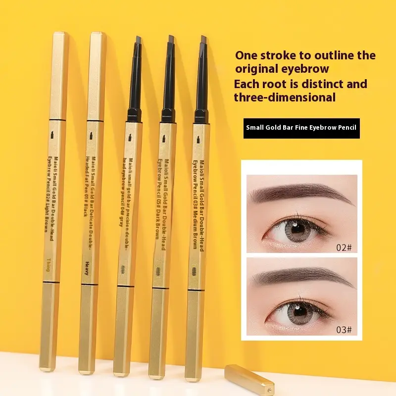 Mai Ouli small gold bars, gold chopsticks, double-headed eyebrow pencil, extremely fine three-dimensional long-lasting non-smudging triangular eyebrow pencil, one piece is sent on behalf of others. 00's  eyebrow
