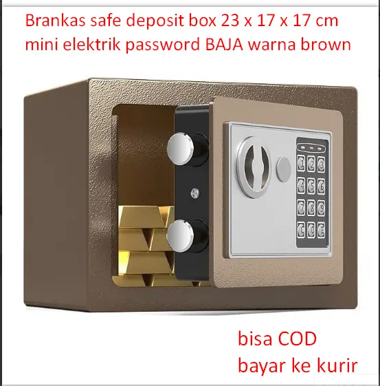 Brankas safe deposit box 23 x 17 x 17 cm  mini elektrik password BAJA 1