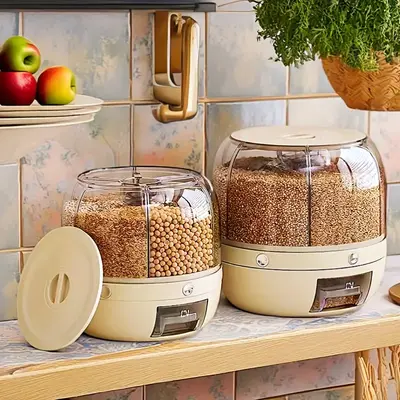Bucket For Measuring Rice Measuring Rice Bucket 22LB Food Storage Container - Waterproof Rice ...