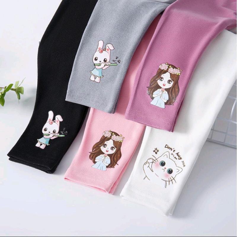 Legging Anak  Motif Karakter Mix Variasi Bahan 100% Katun Impor / bawahan anak perempuan / legging anak murah berkualitas Impor Celana Fashion 0