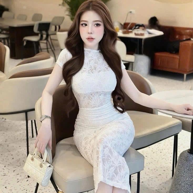 ￼Váy nữ ren 2 lớp dáng dài ôm bodyy Siêu Tôn Dáng Chuẩn (bee) 3