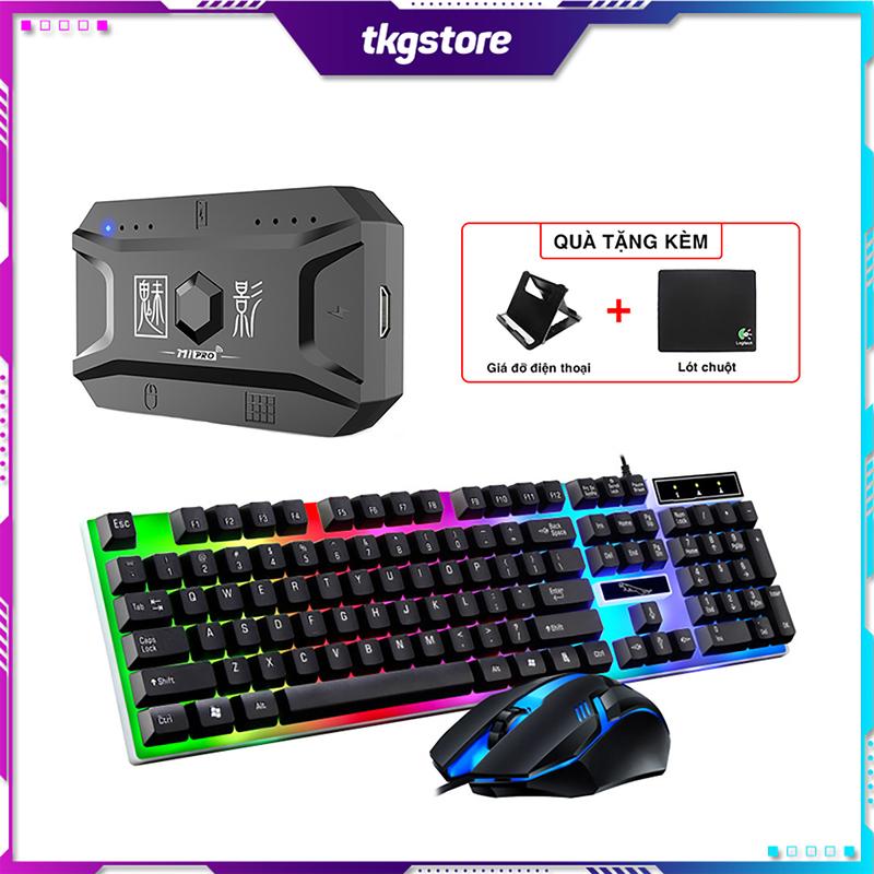 Combo bộ chuyển đổi Meiying M1 Pro và bàn phím chuột G21B kết nối điện thoại chơi game Mobile