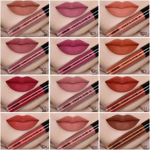 Implora Lipcream Matte 20 Warna Matte Lipcream Bibir Kering Lipstick Gloss Waterproof Lipstik lip  tint Brown Kosmetik Creamy