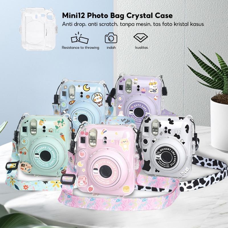 Hardcase with Pocket Foto for Fujifilm Instax Mini 12 Motif Series Case Casing Camera Kamera 1