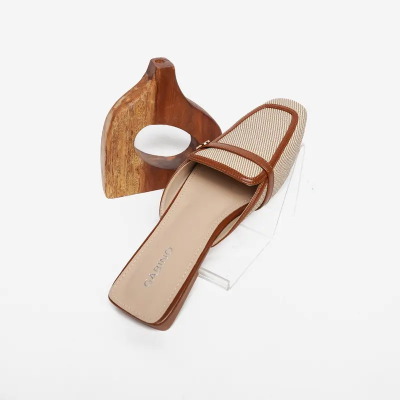 Gabino Sepatu Wanita Mules Flat Casual Grace - O1AB4003 6