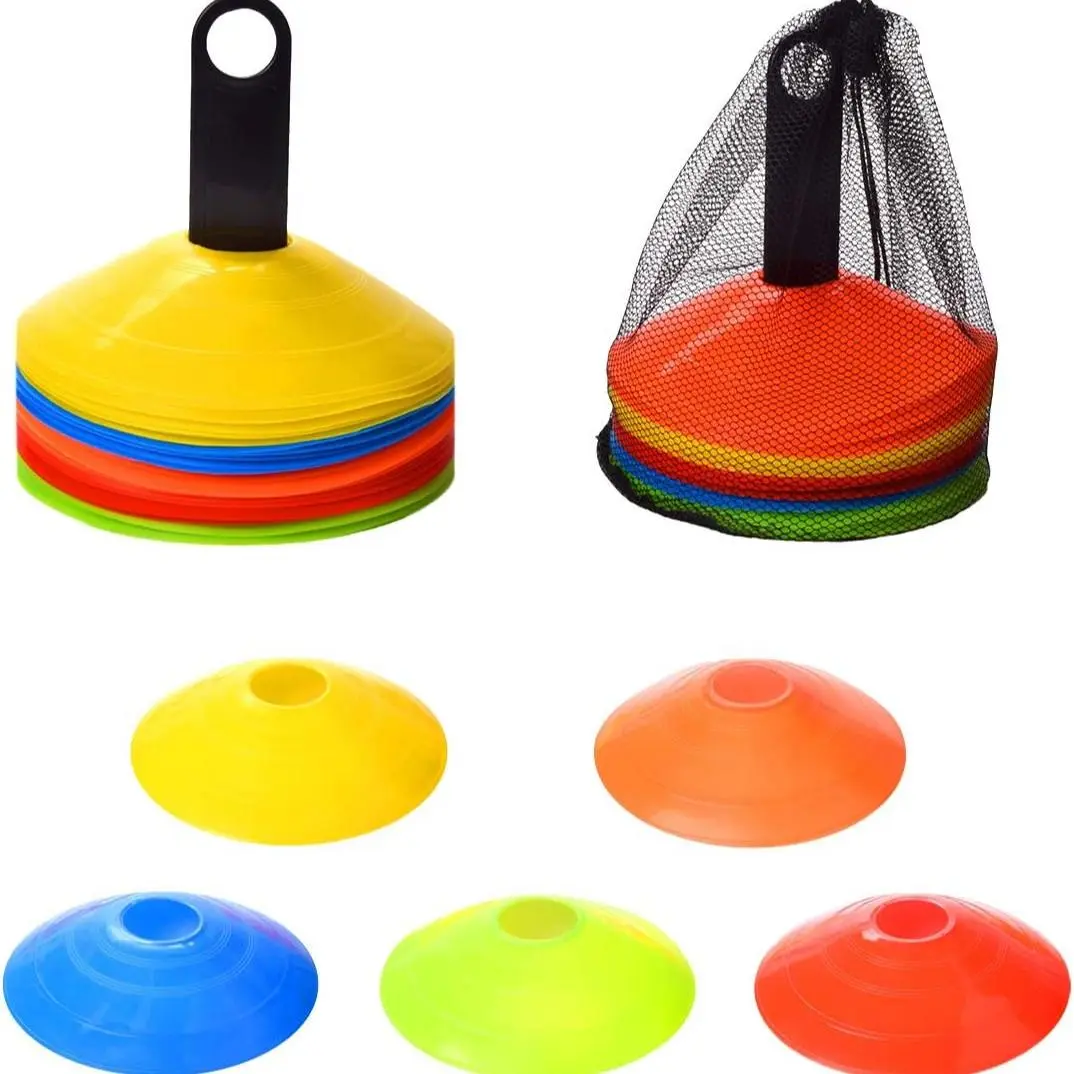 Football Training Cone Set, 25pcs/set Multicolor Sports Training Cone, Football Training Equipment for Outdoor Playing