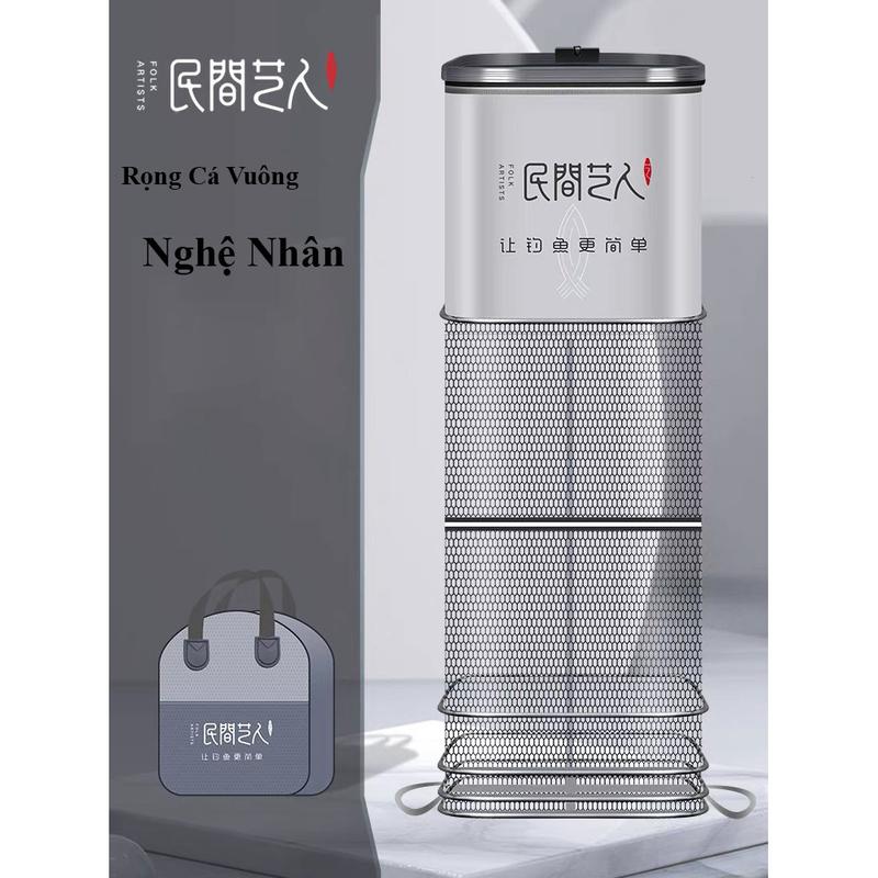 Rọng Đựng Cá Vuông Nghệ Nhân