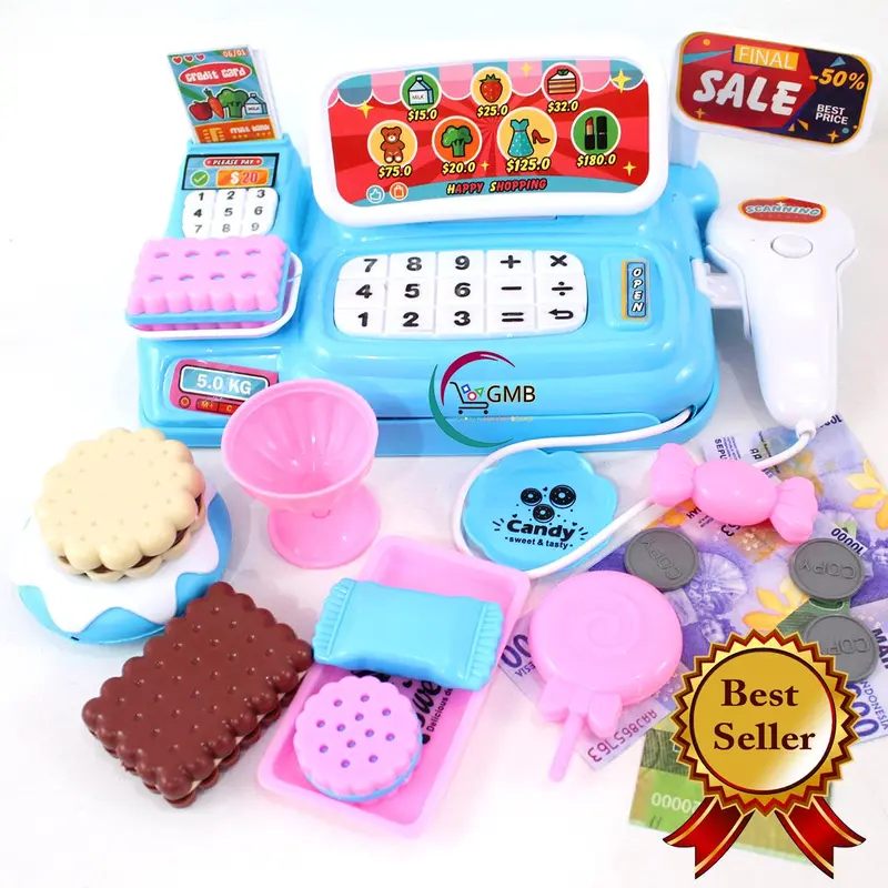 MAINAN ANAK LK21 KASIR BURGER JUNK FOOD MAINAN CASH REGISTER LK21/22 3