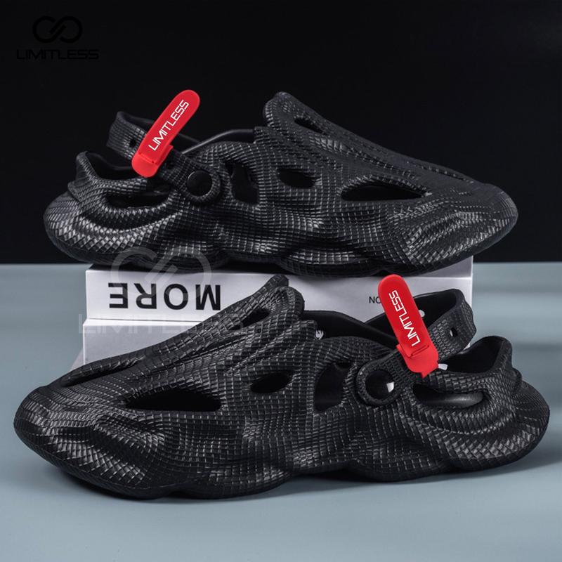 Limitless - Sandal Pria DRAGON Slide Eva Sendal Cowok Slop Premium Slip On Keren Terbaru Selop Pria Kekinian Jepit ( Kasual ) sandal  slip  karet 3