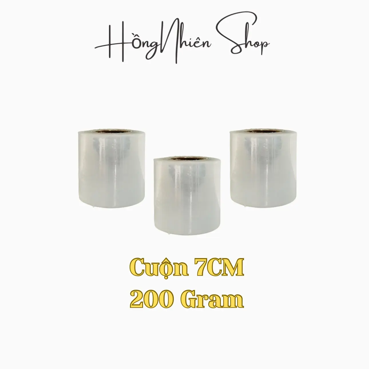 [ Cuộn 7cm] Cuộn PE bọc ủ, Màng quấn PE Khổ 7cm loại dày 200gram bám dính tốt- Shop Hồng Nhiên