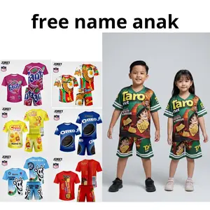 Setelan Anak Jersey Unisex Oversize Kemasan Snack unik ciki taroTerbaru (Bisa Castom Nama) Oneset Free Name