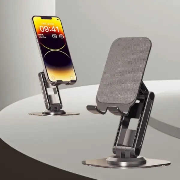 [COD]Giá đỡ điện thoại và máy tính bảng bằng kim loại xoay 360 độ siêu rẻ, giá đỡ để bàn bằng hợp kim nhôm di động nhiều góc-51