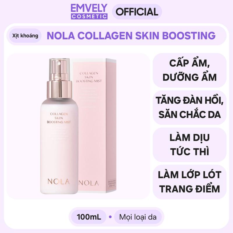 XỊT KHOÁNG NOLA COLLAGEN SKIN BOOSTING (100mL) 1