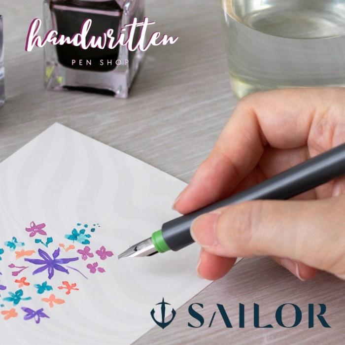 SAILOR Hocoro Calligraphy / Fude / Brush Nib Dip Pen Fountain Pen / Pulpen Kaligrafi - NibSet Medium 2