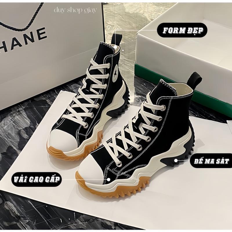 Giày Sneaker Đế Độn 7cm Nam Nữ Unisex Tăng Chiều Cao Shoes, Đế Cao Xu Có Đệm Khí Đi Êm Chân