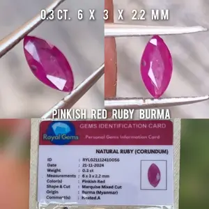 MURAH BOSQU..NATURAL PINKISH RED RUBY BURMA.MYANMAR LOOSE STONE PLUS MEMO
