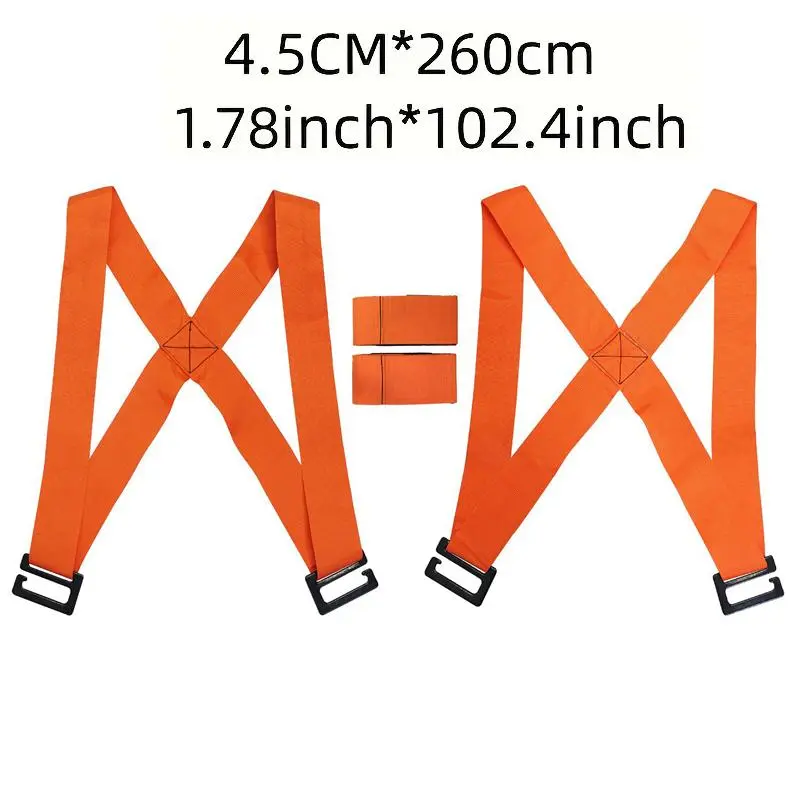 Portable Moving Straps, Moving Straps with 2 Auxiliary Belt & 4 Buckles, Multifunctional Moving Tool for Home Office 1