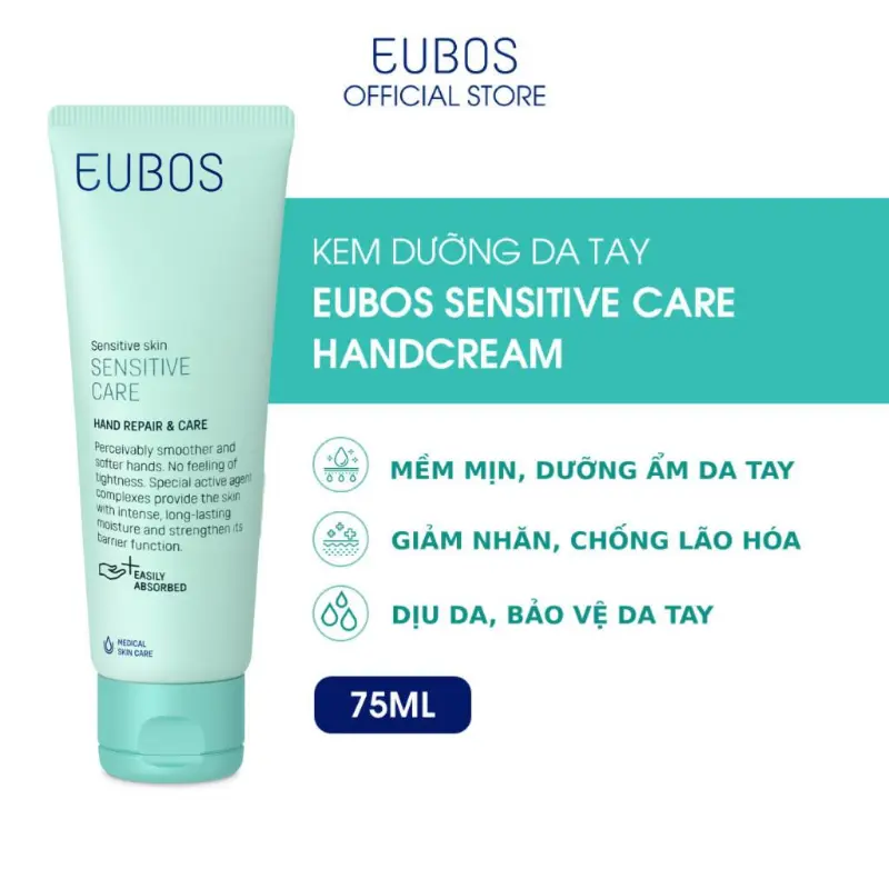 Kem Dưỡng Da Tay EUBOS Giúp Mềm Mịn, Dưỡng Ẩm Chuyên Sâu 24h An Toàn Cho Da Nhạy Cảm Làm Đẹp Da Nữ 1