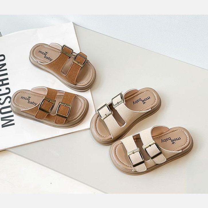 Dép Sandal (M0E) Hai Quai Cao Cấp Trẻ Em sz 23-35, Đế Êm, Nhẹ, Phong Cách Thời Trang Gót thấp (1-3 cm) Rubber Sandals & Flip Flops